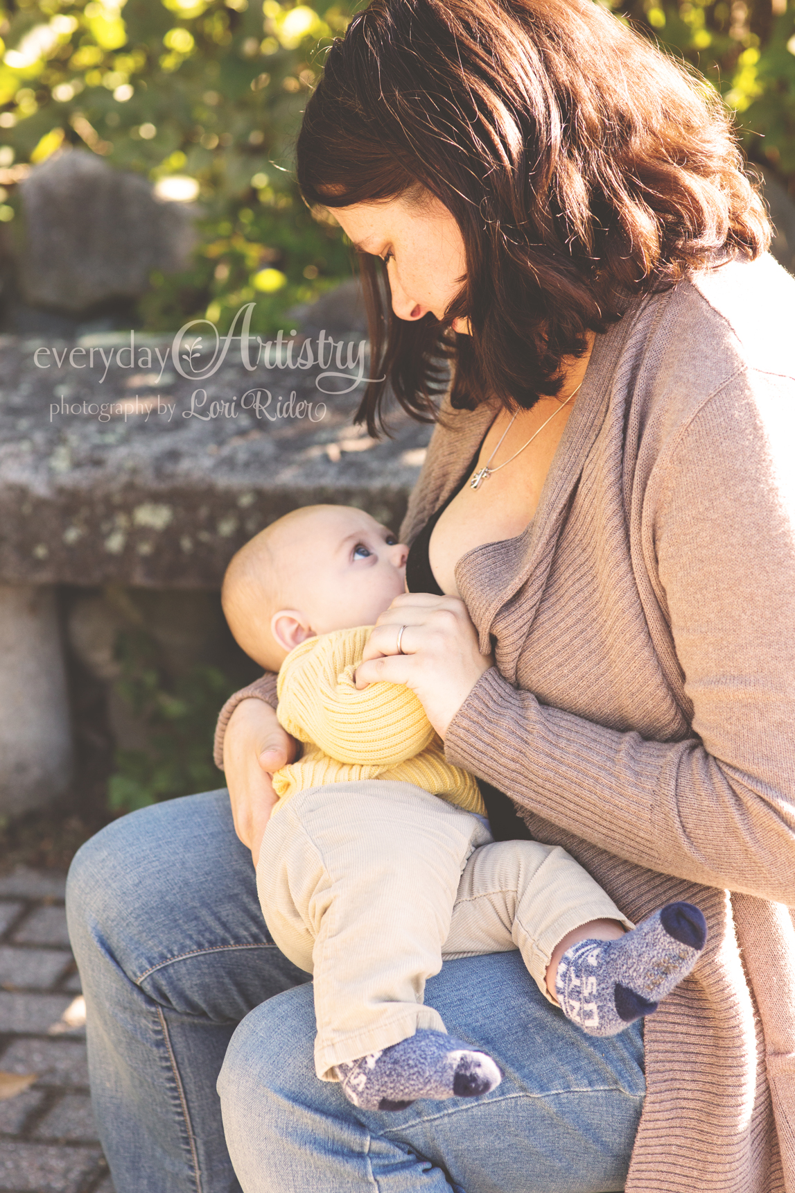 B’s nursing session Littleton MA baby photographer » Boston